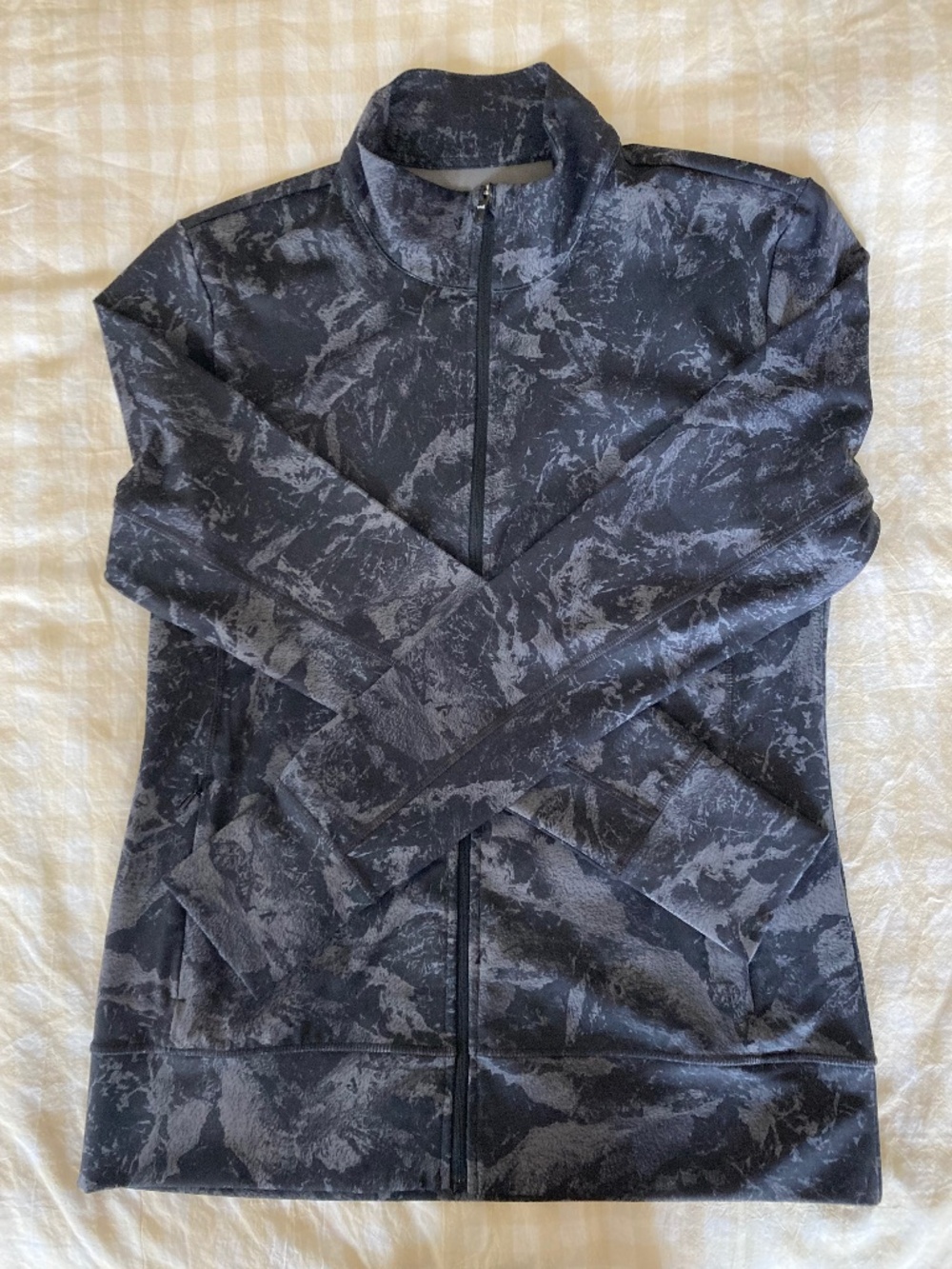 Lolë women sport jacket, gray/black pattern